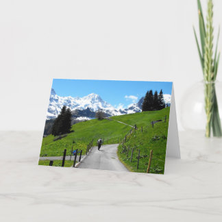 Tarjeta Festiva Caminando por Murren