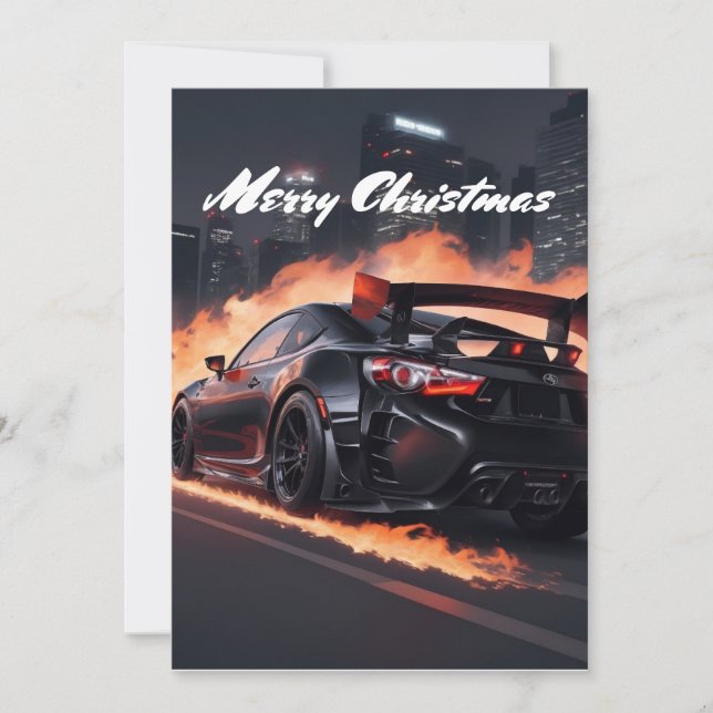 Tarjeta Festiva Camino a los Navidades (Anverso)