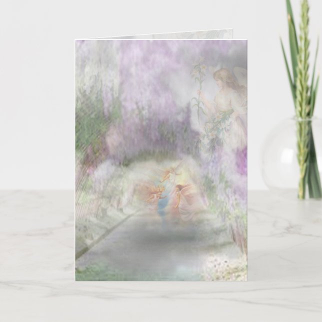 Tarjeta Festiva Camino de Ángel (Anverso)