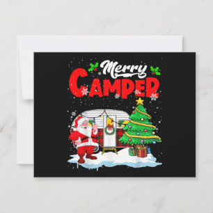 Tarjeta Festiva Camión de campamento Santa Camper Navidades de Mer