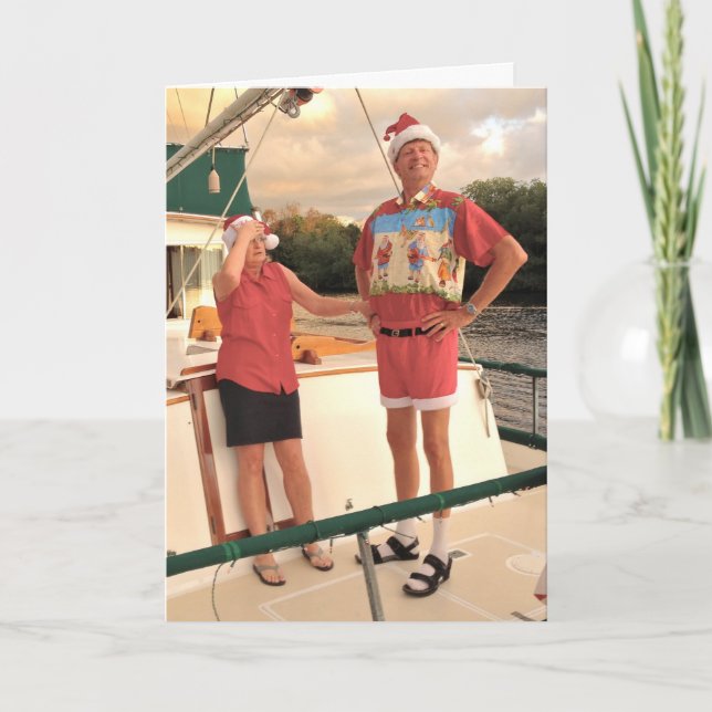 Tarjeta Festiva Camisa de Navidades feos (Anverso)