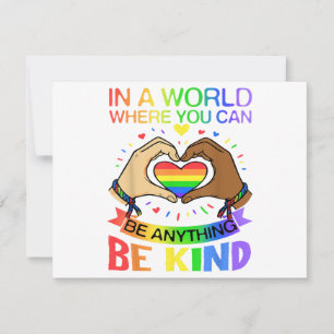 Tarjeta Festiva Camiseta de Conciencia de Igualdad de Arcoiris de 