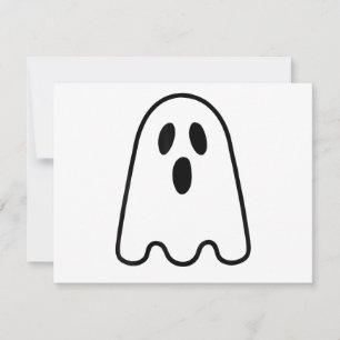 Tarjeta Festiva Camiseta de Fantasma Adultos Niños Hombres Mujeres