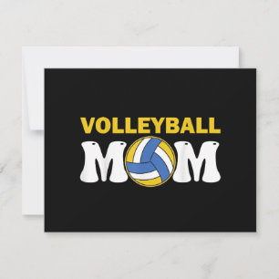 Tarjeta Festiva Camiseta de madre de voleibol femenino divertida d