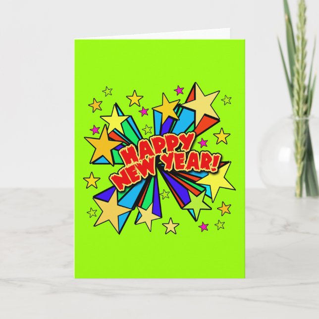 Tarjeta Festiva Camisetas de la Feliz Año Nuevo, Steins de la (Anverso)