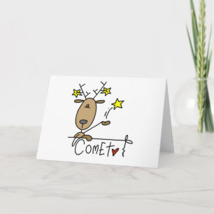 Tarjeta Festiva Camisetas y regalos de Reno Cómets