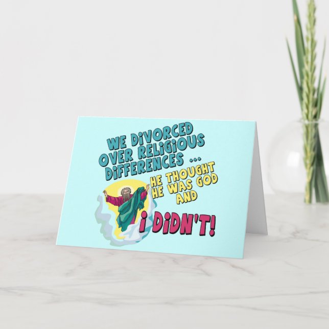Tarjeta Festiva Camisetas y regalos divertidos para ella (Anverso)