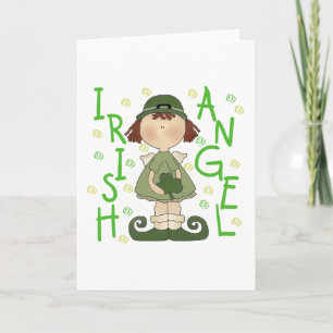 Tarjeta Festiva Camisetas y regalos irlandeses del ángel