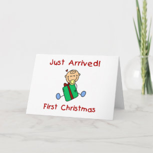 Tarjeta Festiva Camisetas y regalos para bebé niño recién llegado 