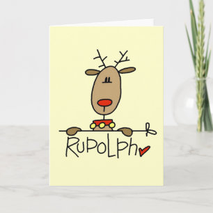 Tarjeta Festiva camisetas y regalos para renos