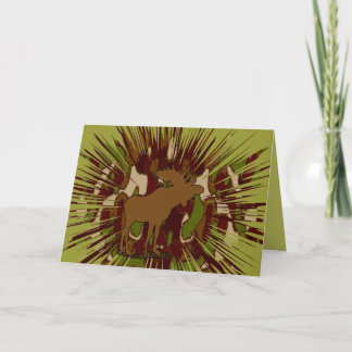 Tarjeta Festiva Camouflage Moose Romper Camo