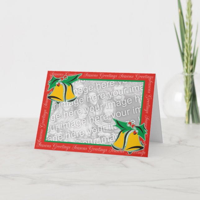 Tarjeta Festiva campanas de navidades (Anverso)