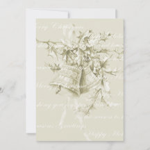Campanas navideñas vintage neutras