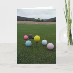 Tarjeta Festiva Campo de golf de la montaña de Pascua