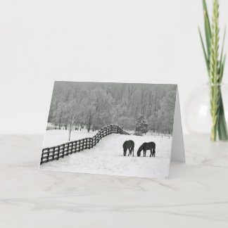 Tarjeta Festiva Campo de invierno