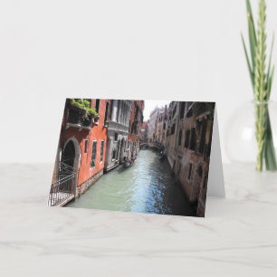 Tarjeta Festiva Canal en Venecia en Italia