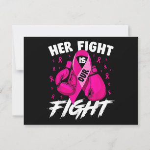 Tarjeta Festiva Cáncer de Mama Su Lucha Es Nuestra Lucha Contra El