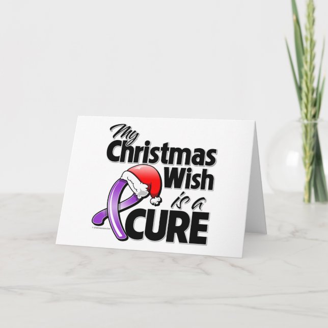Tarjeta Festiva Cáncer de páncreas que mis Navidades desean es una (Anverso)