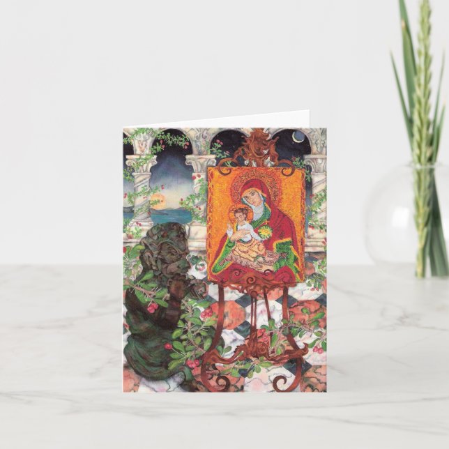 TARJETA FESTIVA CANCIÓN A LA MADRE (Anverso)