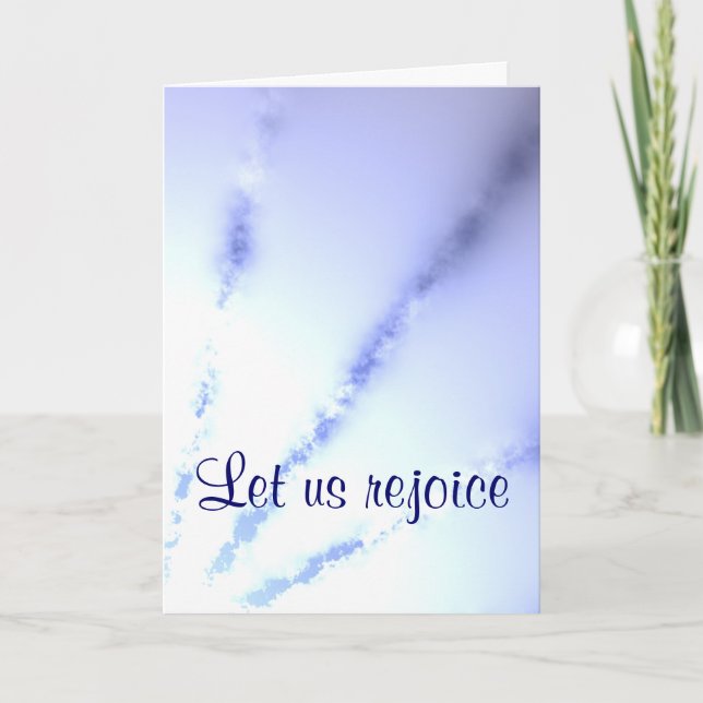 Tarjeta Festiva Canción de Mary Magnificat Luke 1:46-48 (Anverso)