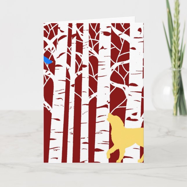 Tarjeta Festiva Canción de paz, corteza de alegría (Anverso)