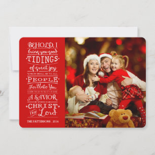 Tarjeta Festiva Canciones de la gran alegría Navidades Bendición t