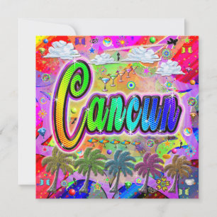 Tarjeta Festiva Cancun Vista Express Holiday Card