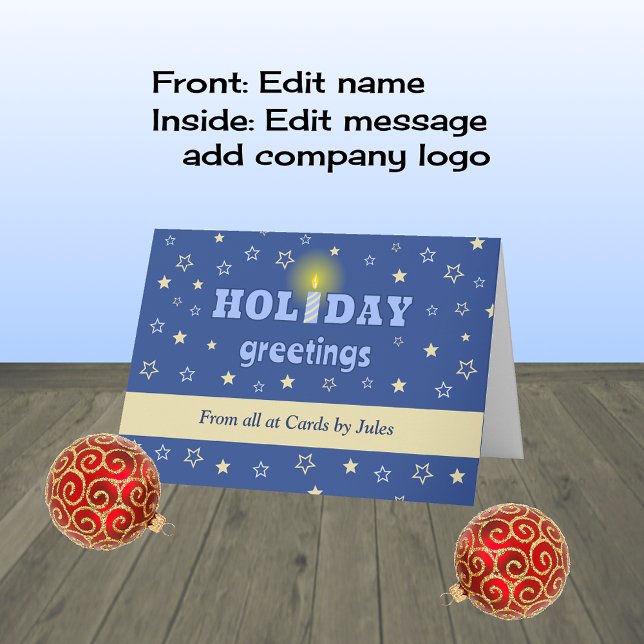 Tarjeta Festiva Candela de saludos de invierno personalizada para  (Subido por el creador)