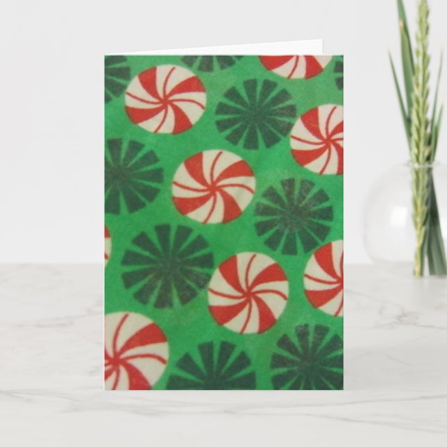 Tarjeta Festiva Candía de nata de menta (Anverso)