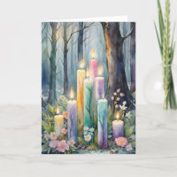 Candlemas Imbolc Winter Forest Candles Wiccan