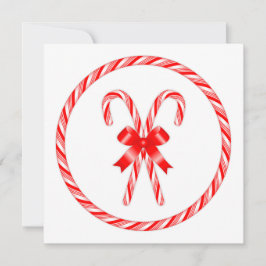 Tarjeta Festiva Candy Cane