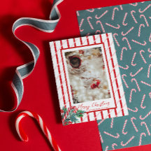 Candy Cane & Greenery | Foto familiar de Navidades