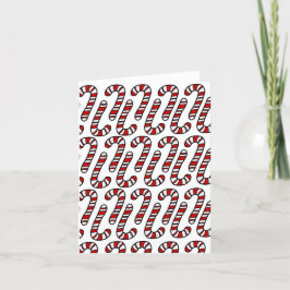 Tarjeta Festiva Candy Canes
