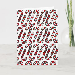 Tarjeta Festiva Candy Canes