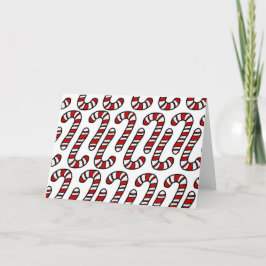 Tarjeta Festiva Candy Canes