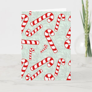 Tarjeta Festiva Candy Canes Cards