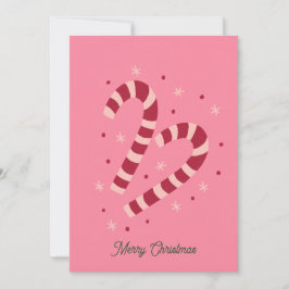 Tarjeta Festiva Candy canes Christmas