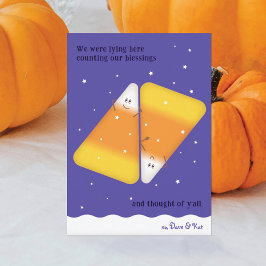 Tarjeta Festiva Candy Corn Coun Happy Fall