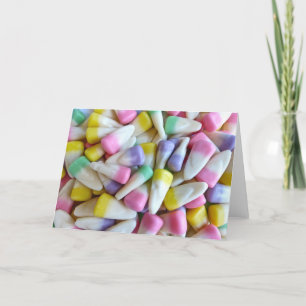 Tarjeta Festiva Candy Corn de Pascua