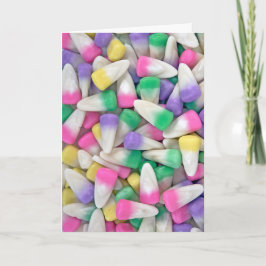Tarjeta Festiva Candy Corn de Pascua