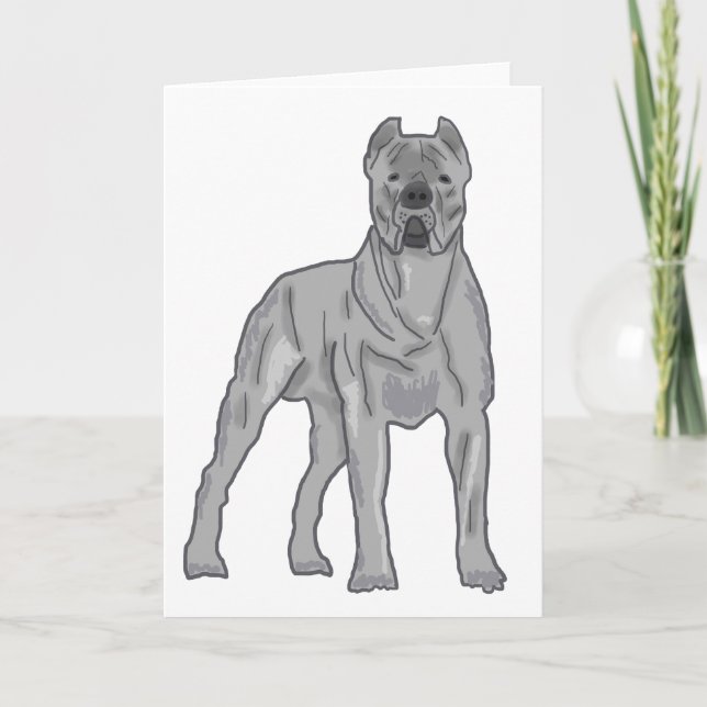 Tarjeta Festiva Cane Corso (Anverso)