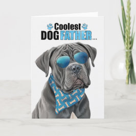 Tarjeta Festiva Cane Corso Dog Coolest Dad Day