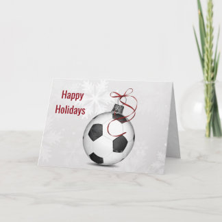 Tarjeta Festiva Canela de baloncesto de fútbol Saludos de feriado
