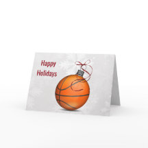 Canela de baloncesto Holiday Greetings