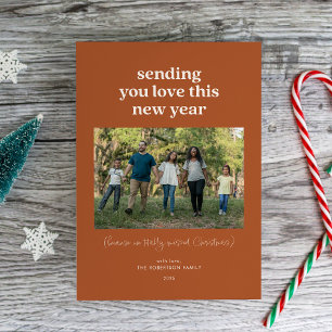 Tarjeta Festiva Canela te envía una foto de Año Nuevo