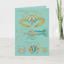 Tarjeta Festiva Cangrejos y amigos