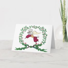 Tarjeta Festiva ¡Caniche que raspa para la ALEGRÍA!