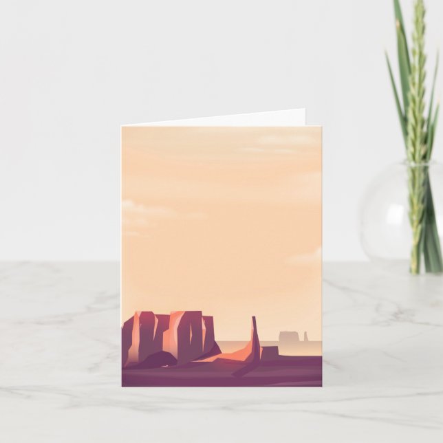 Tarjeta Festiva Cañones del desierto (Anverso)