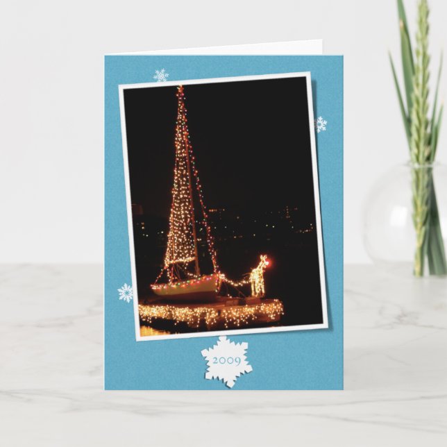 Tarjeta Festiva Canotaje Rudolph-2009 de la comunidad (Anverso)