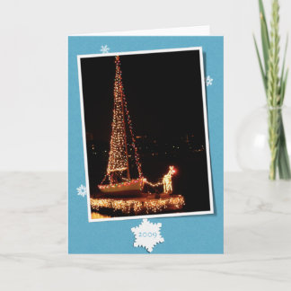 Tarjeta Festiva Canotaje Rudolph-2009 de la comunidad